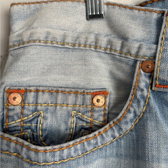 Men's Authentic True Religion straight fit old multi run stitch jeans $249 - Picture 5 of 16